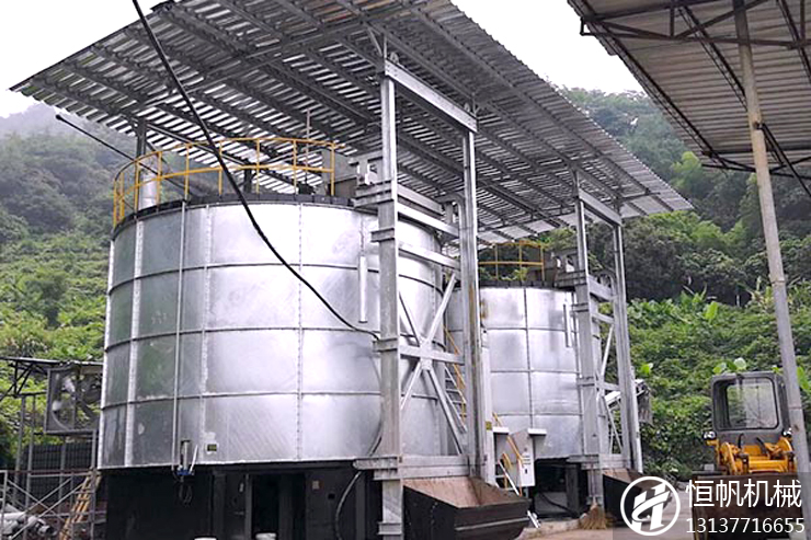 立式發(fā)酵罐(圖1) 有機肥發(fā)酵罐工作原理