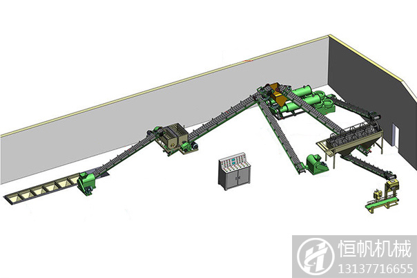 養豬場糞便怎么處理?小型豬糞有機肥生產線生產過程(圖1) 小型豬糞有機肥生產線